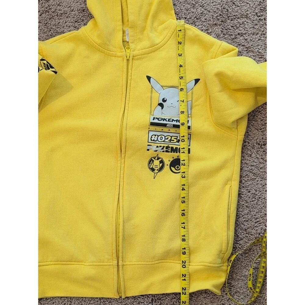 Pokemon Yellow Pikachu Hooded Zip Jacket with Ear Details